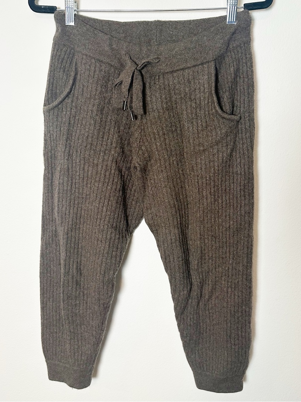 Naked Cashmere Heidi Ribbed Jogger Pant Brown Small